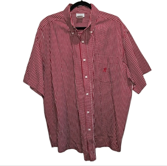 Disney Other - Mickey Mouse Walt Disney World Mens XL Extra Large Red Shirt Button Front